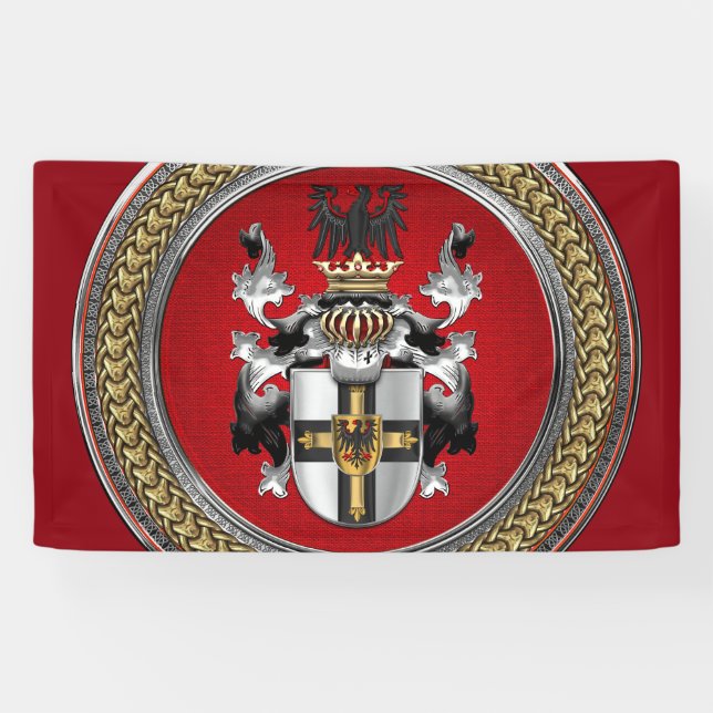 [300] Teutonic Order Coat of Arms Banner (Horizontal)