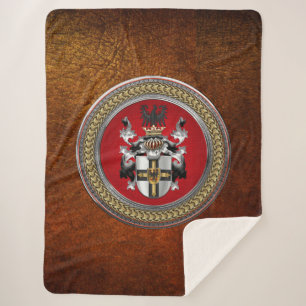 [300] Teutonic Order Coat of Arms Sherpa Blanket