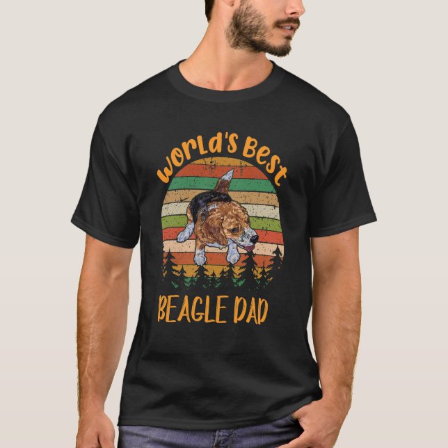 301 World'S Best Beagle Dad T-Shirt (Front)