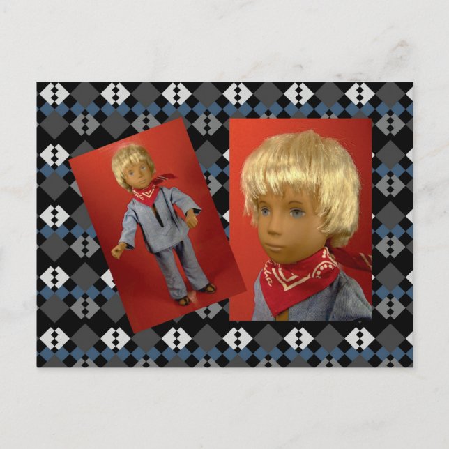 302 Gregor Blue-Suite Postkarte Postcard (Front)