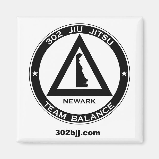 302 Jiu Jitsu Logo Magnet (Front)