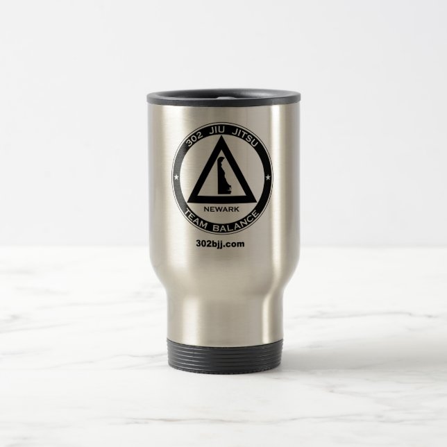 302 Jiu Jitsu Logo Travel Mug (Center)