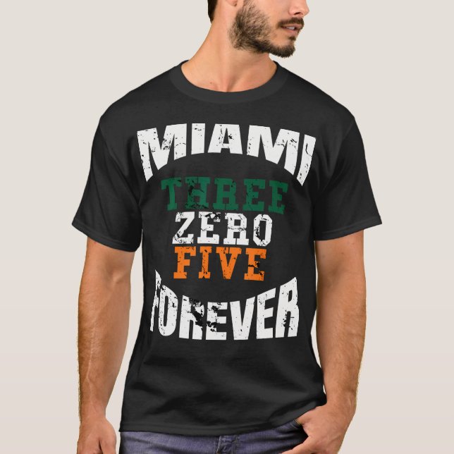 305 Area Code Three Zero Five - Miami Girls T-Shirt (Front)