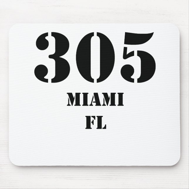 305 Miami FL Mouse Pad (Front)