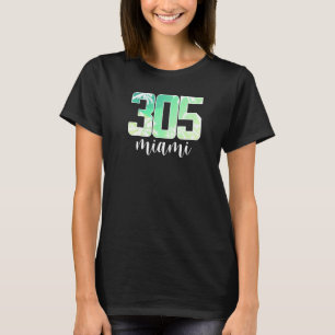 305 Miami Palm Trees Beaches And Sun T-Shirt