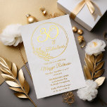 30 and Fabulous 30th Birthday Party Stamped<br><div class="desc">Elegant typography design "30 and Fabulous" 30th birthday party design featuring a rose outline circular frame.</div>