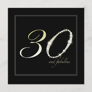 30 and Fabulous Invitation