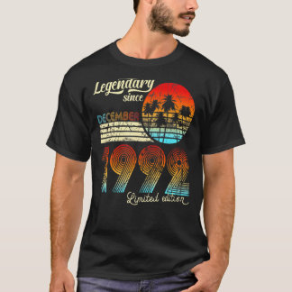 30  Birthday Legendary Since December 1992     T-Shirt