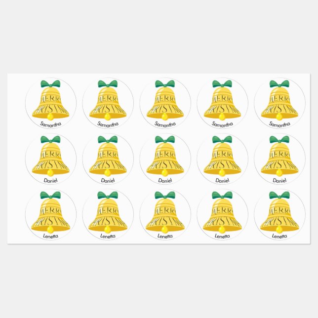 30 Christmas Gift Custom Name Tag (Sheet)