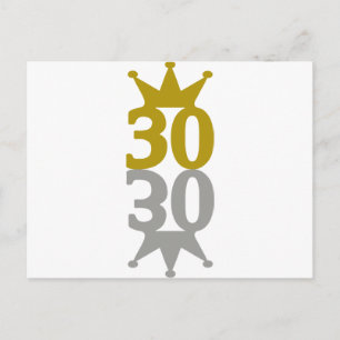 30-Crown-Reflection Postcard
