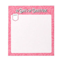 30 Days of Gratitude Notepad