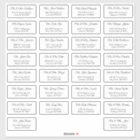 30 Elegant Wedding Guest Address Labels 