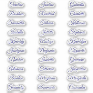 30 Elegant Wedding Guest Name Calligraphy Stickers