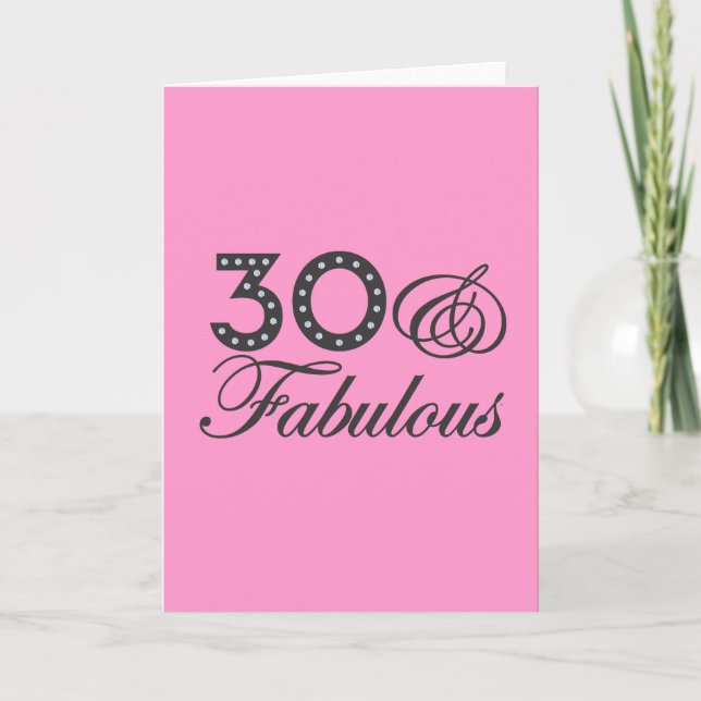 30 & Fabulous Gift Card (Front)