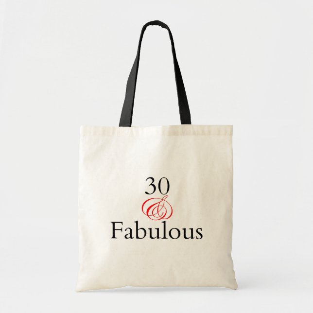 30 & Fabulous Tote Bag (Front)