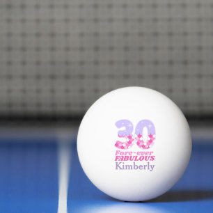 30 FORE-ever Fabulous 60th Birthday Gift – Pink Ping Pong Ball