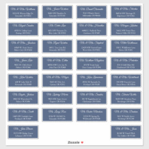 30 Individual Wedding Guest Address Labels
