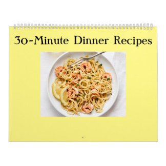 30-Minute Dinner Recipes Calendar