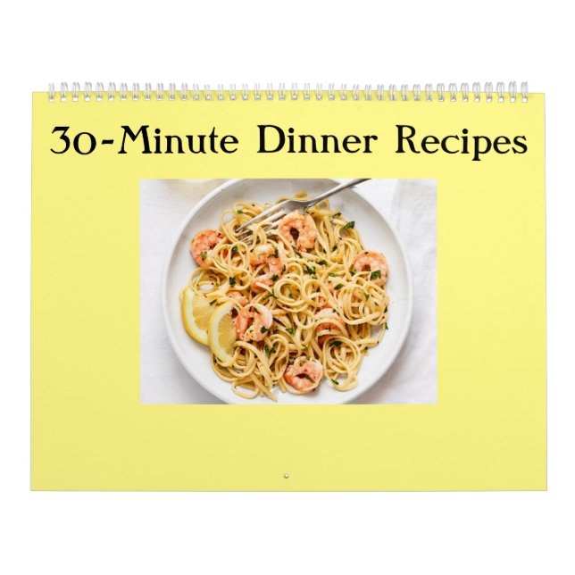 30-Minute Dinner Recipes Calendar (Cover)