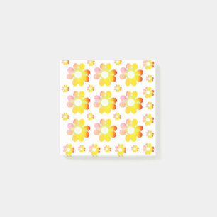 30 Orange Flower Post-it Notes