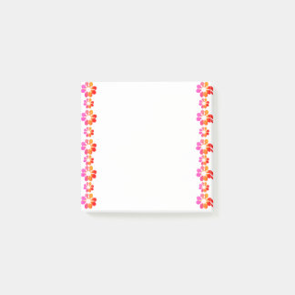30 Orange Red Flower Post-it Notes