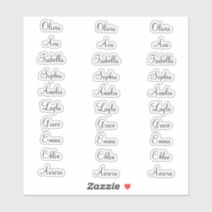 30 Personalised Calligraphy Labels Elegant Custom