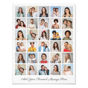 30 Photo Collage Add A Greeting Photo Enlargement Print