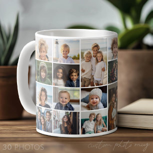30 Photo Collage - grid small pics Coffee Mug