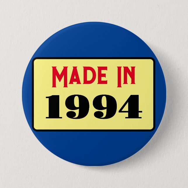 30 pin badge 30th birthday 1994 (Front)