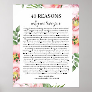 30 Reason why we Love Poster