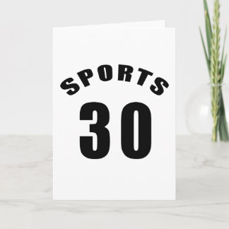 30 Sports Birthday Designs Card