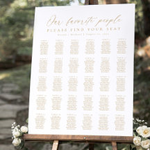 30 Tables Our Favourite People Seating Chart