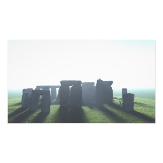 30" x 24" paper poster: "Stonehenge in Mist" image Photo Print