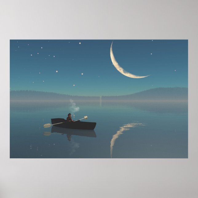 30" x 24" paper Poster w' "peaceful" image (Front)
