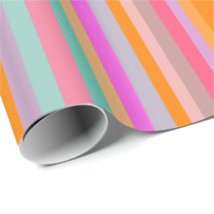 30" x 6' Glossy Wrapping Paper, Mandarin Orange Paper