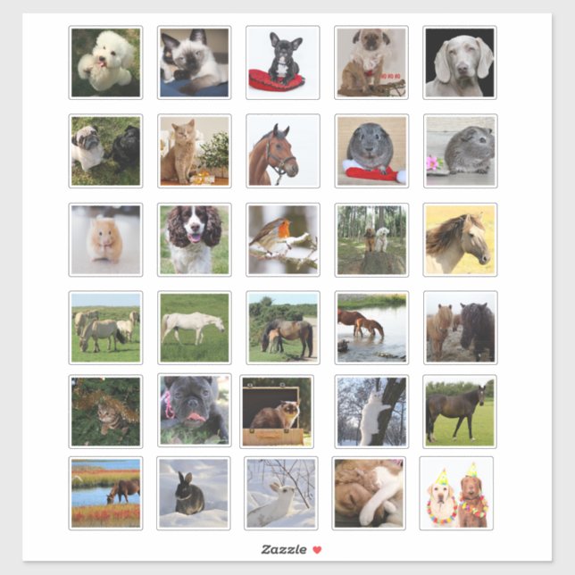 30 x Custom PHOTO Collage Scrapbooking Journal (Sheet)