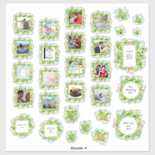 30 x WEDDING Journal Planner Tropical  Photo Text