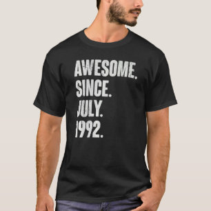 30 Year Old  30th Birthday  Awesome Since July 199 T-Shirt