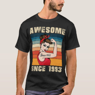 30 Year Old Awesome Since 1993 30th Birthday Wome T-Shirt
