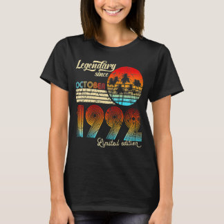 30 Year Old  Awesome Since October 1992 30th Birth T-Shirt
