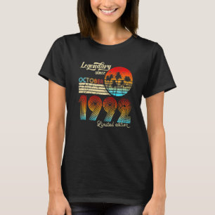 30 Year Old Awesome Since October 1992 30th Birth T-Shirt