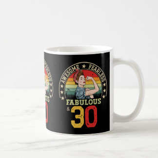 30 Year Old Bday Fabulous 30th Birthday Gift Women Coffee Mug
