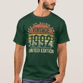 30 Year Old Gifts Vintage 1992 Limited Edition 30t T-Shirt