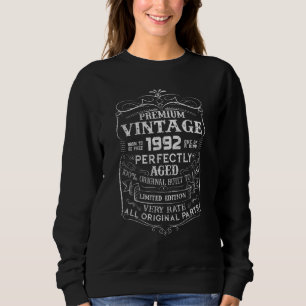 30 Year Old  Vintage 1992  30th Birthday Sweatshirt