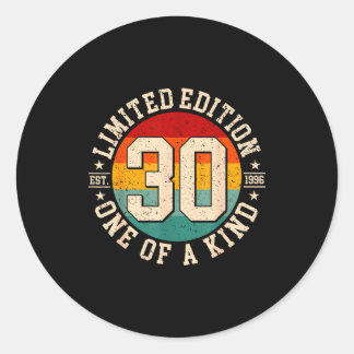 30 year old vintage 1996 limited edition 30th classic round sticker