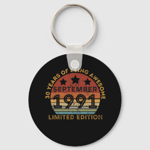 30 Years Of Being Awesome September 1991 Key Ring