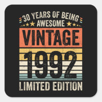 30 Years Of Being Awesome Vintage 1992