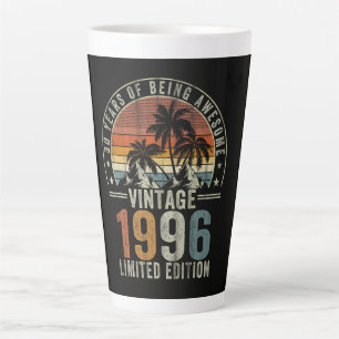 30 Years Of Being Awesome Vintage 1996 Latte Mug