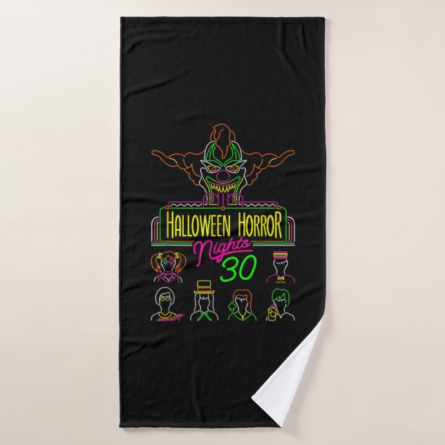 30 Years of Halloween Horror Nights Bath Towel (Bath Towel)