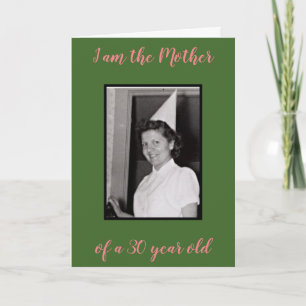 30 years old card